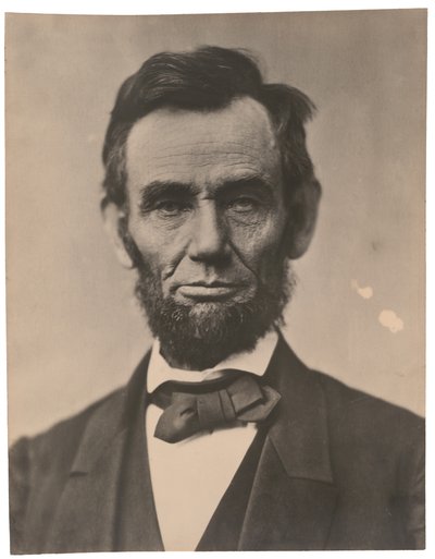 Portrait of Abraham Lincoln, November 1863, printed c.1910 by Alexander Gardner